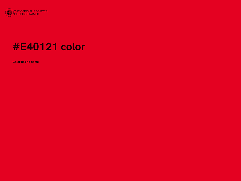 #E40121 color image