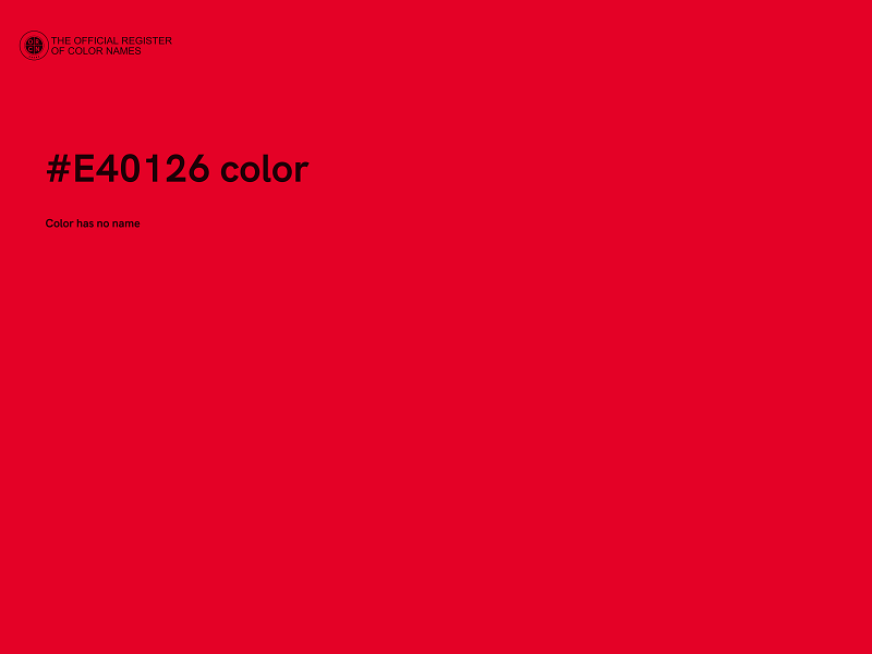 #E40126 color image