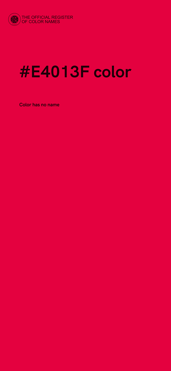 #E4013F color image