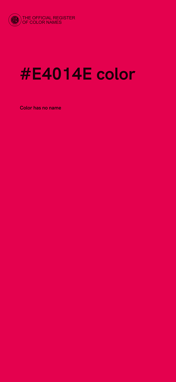 #E4014E color image