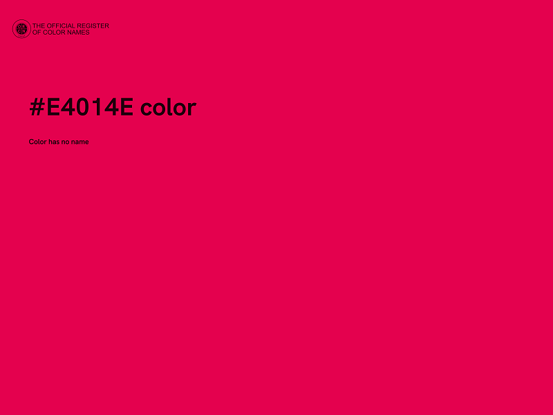 #E4014E color image