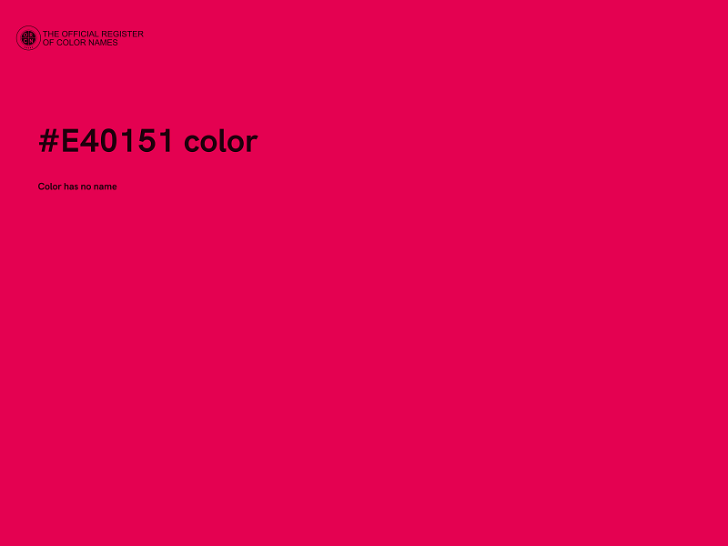 #E40151 color image