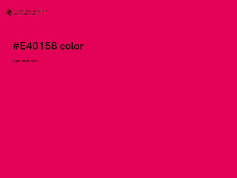 #E40158 color image