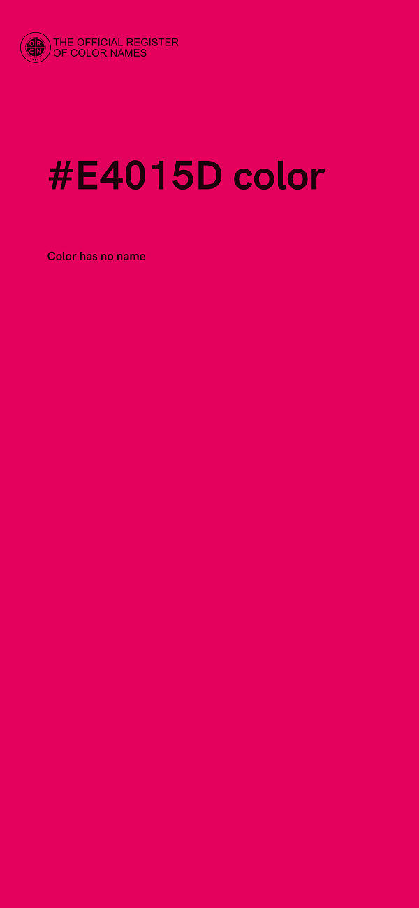 #E4015D color image