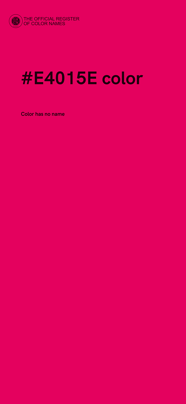 #E4015E color image