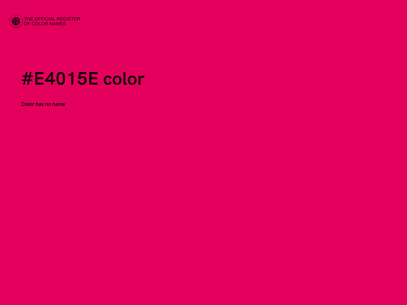 #E4015E color image
