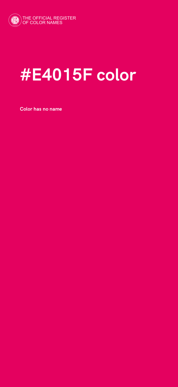#E4015F color image
