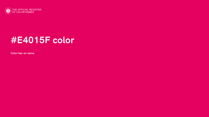 #E4015F color image