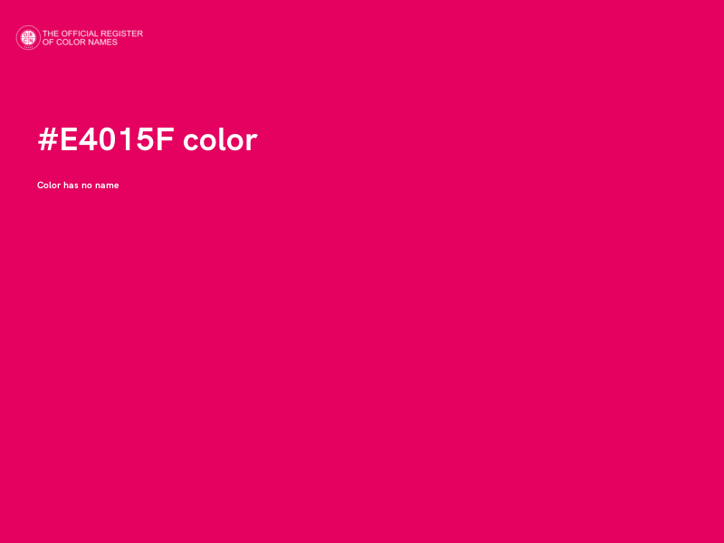 #E4015F color image