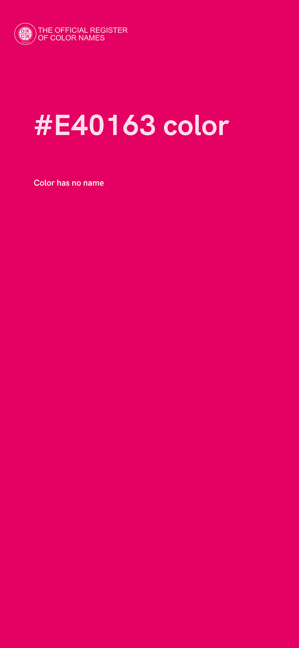 #E40163 color image