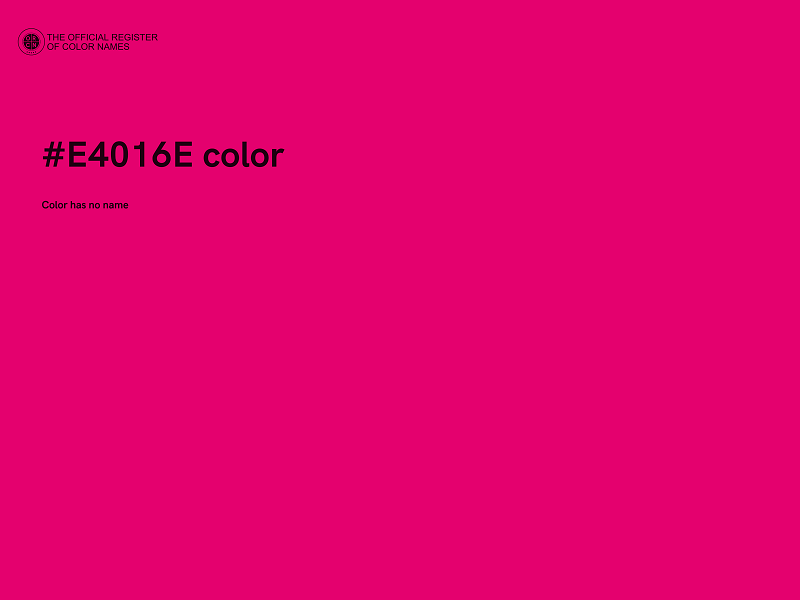 #E4016E color image