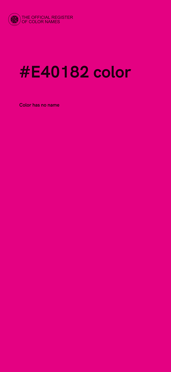 #E40182 color image