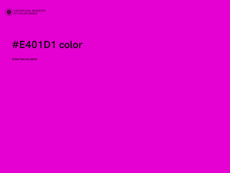 #E401D1 color image