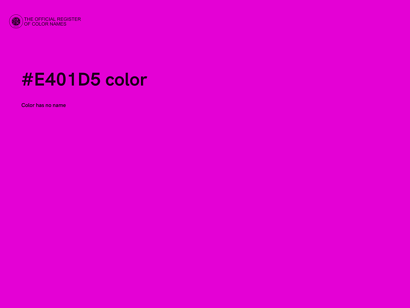 #E401D5 color image