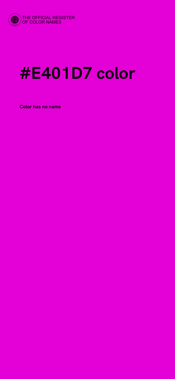 #E401D7 color image