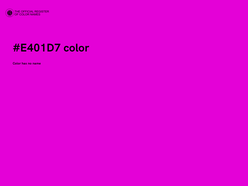#E401D7 color image