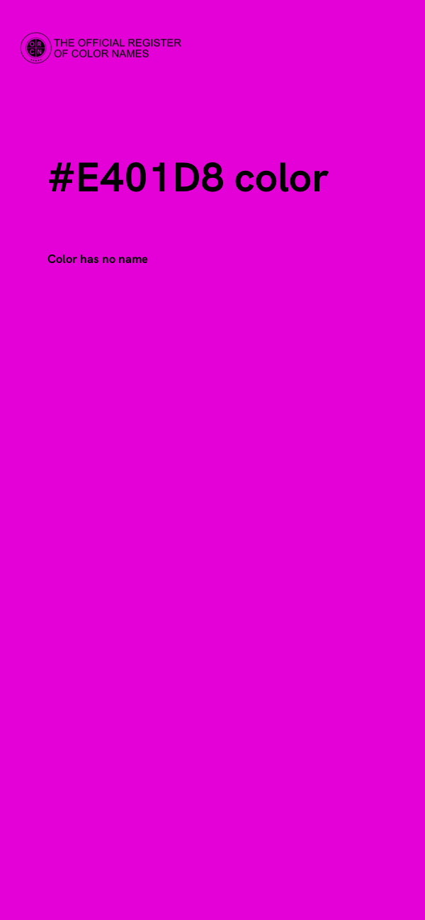 #E401D8 color image