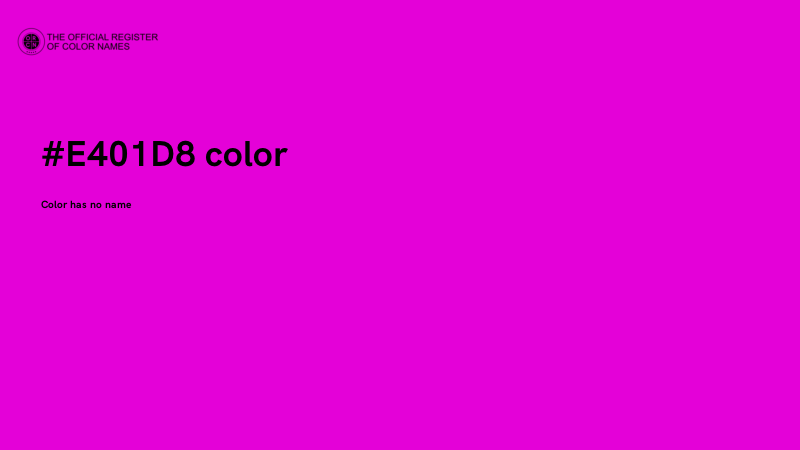 #E401D8 color image