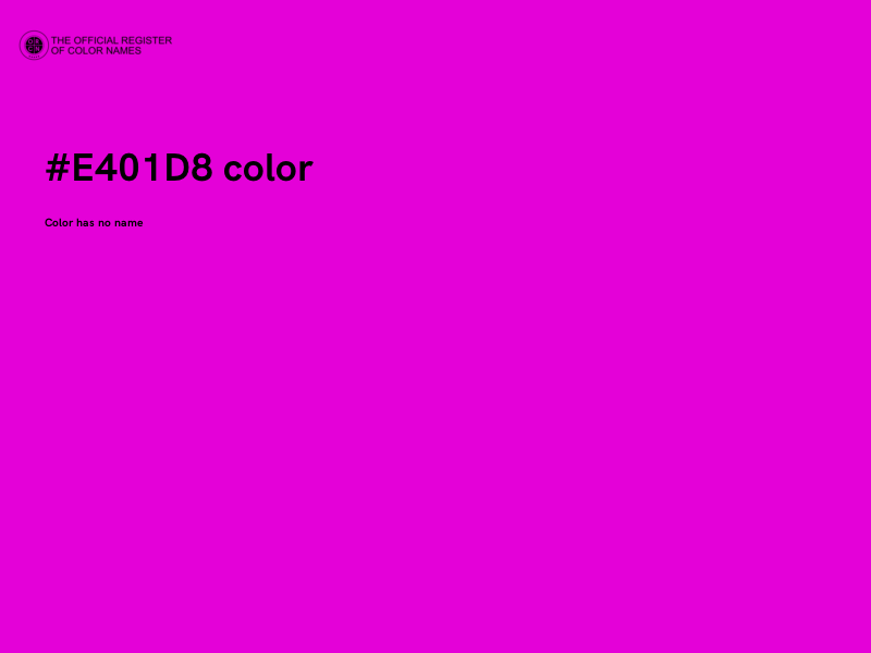 #E401D8 color image