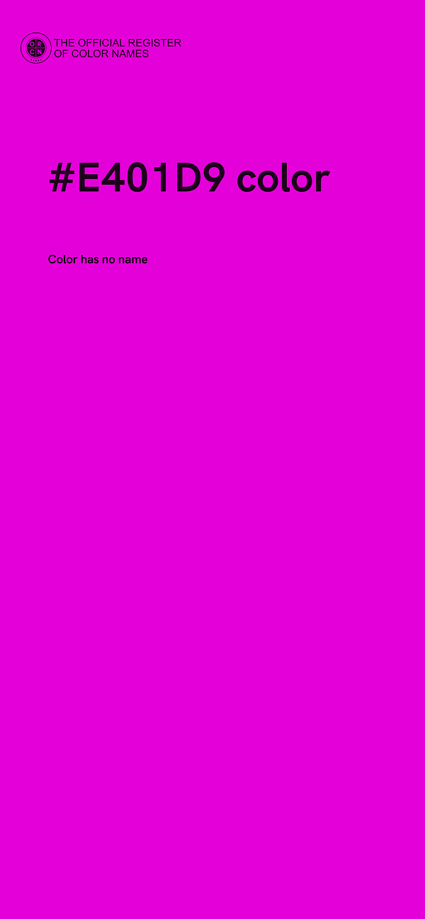 #E401D9 color image