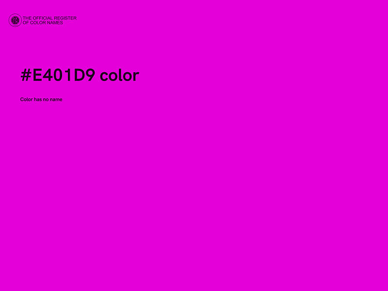 #E401D9 color image
