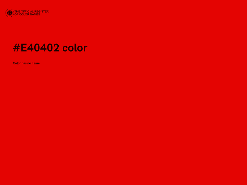 #E40402 color image