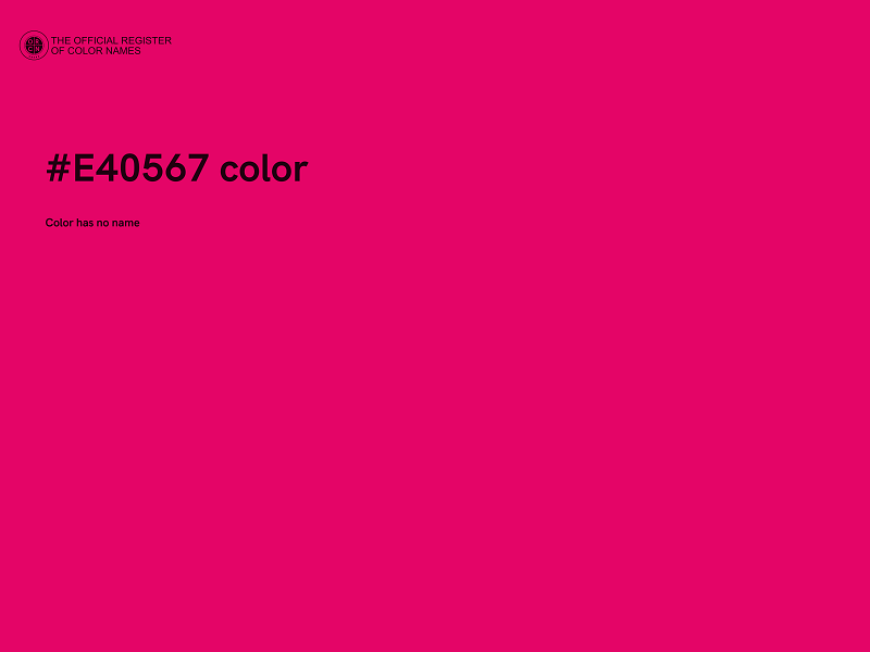 #E40567 color image