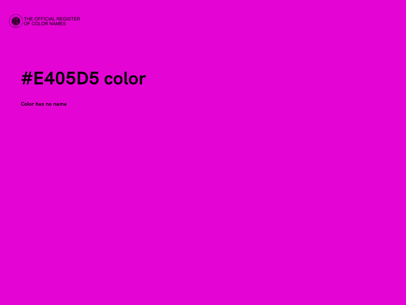 #E405D5 color image