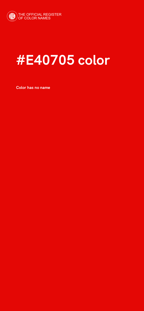 #E40705 color image