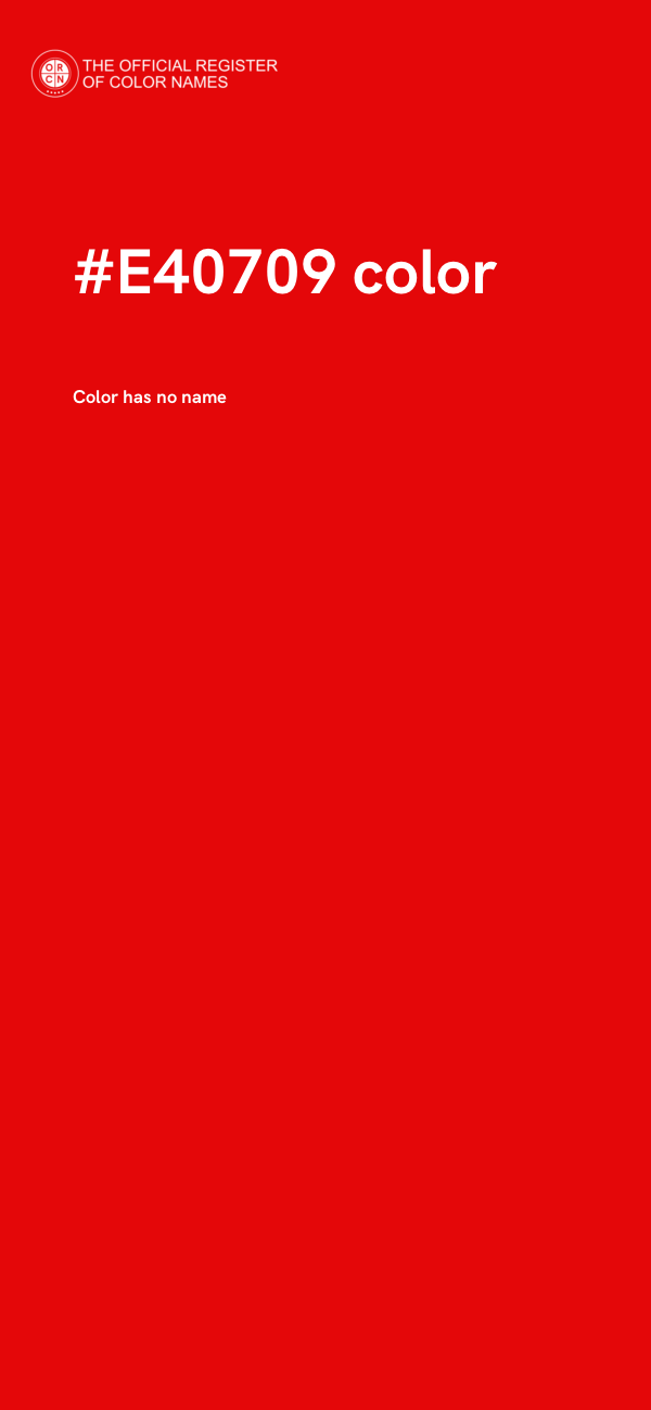 #E40709 color image