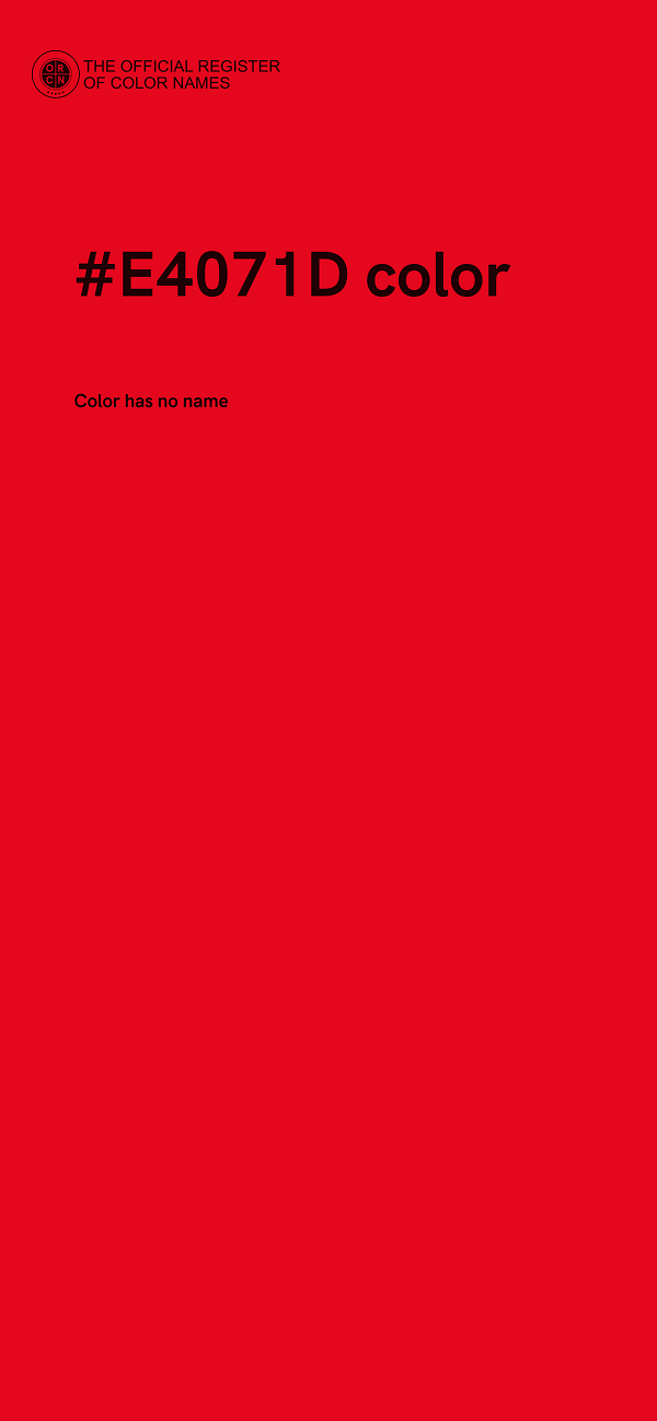#E4071D color image