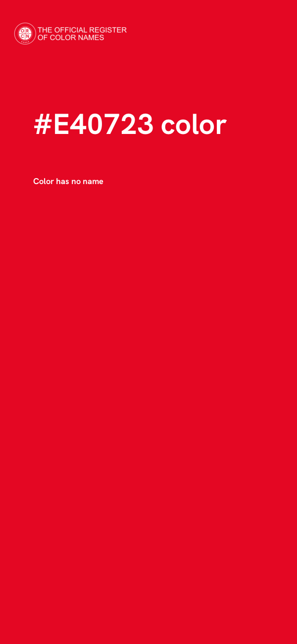 #E40723 color image