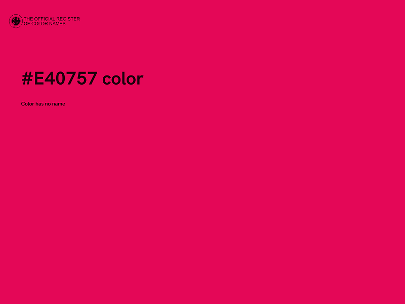 #E40757 color image