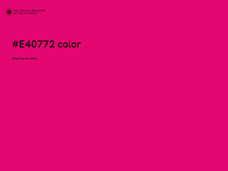 #E40772 color image