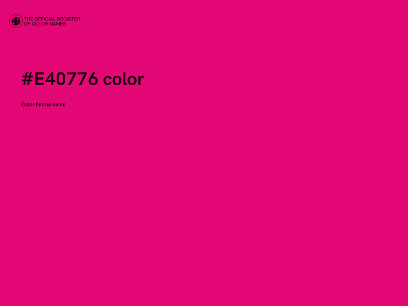 #E40776 color image