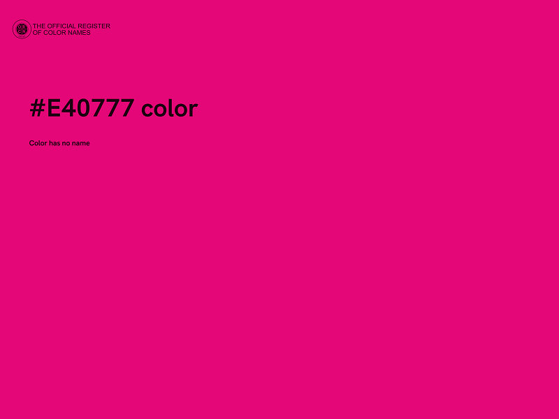 #E40777 color image