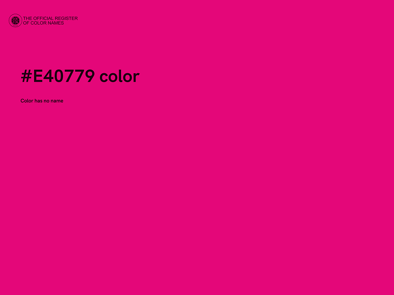 #E40779 color image