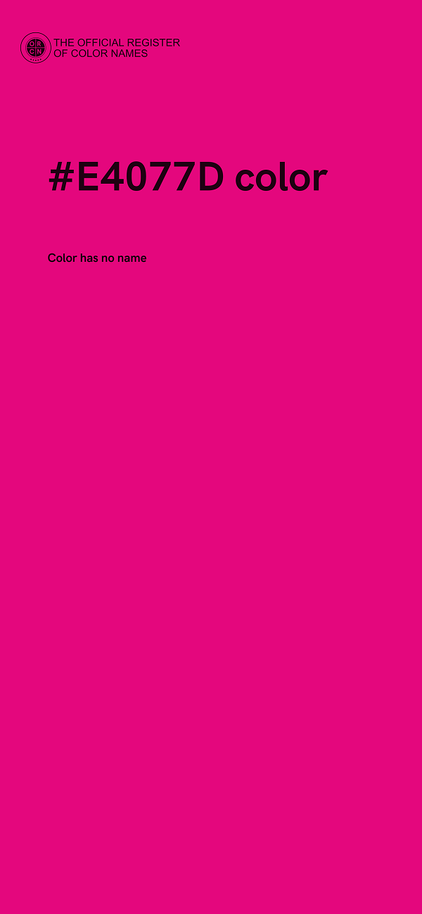#E4077D color image