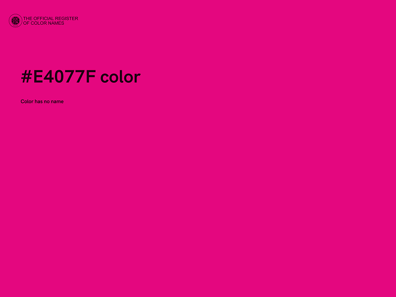 #E4077F color image