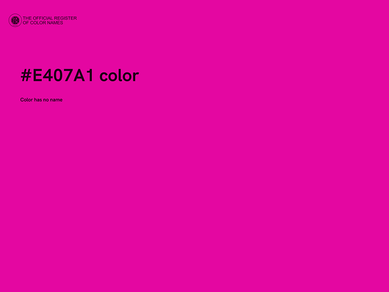 #E407A1 color image