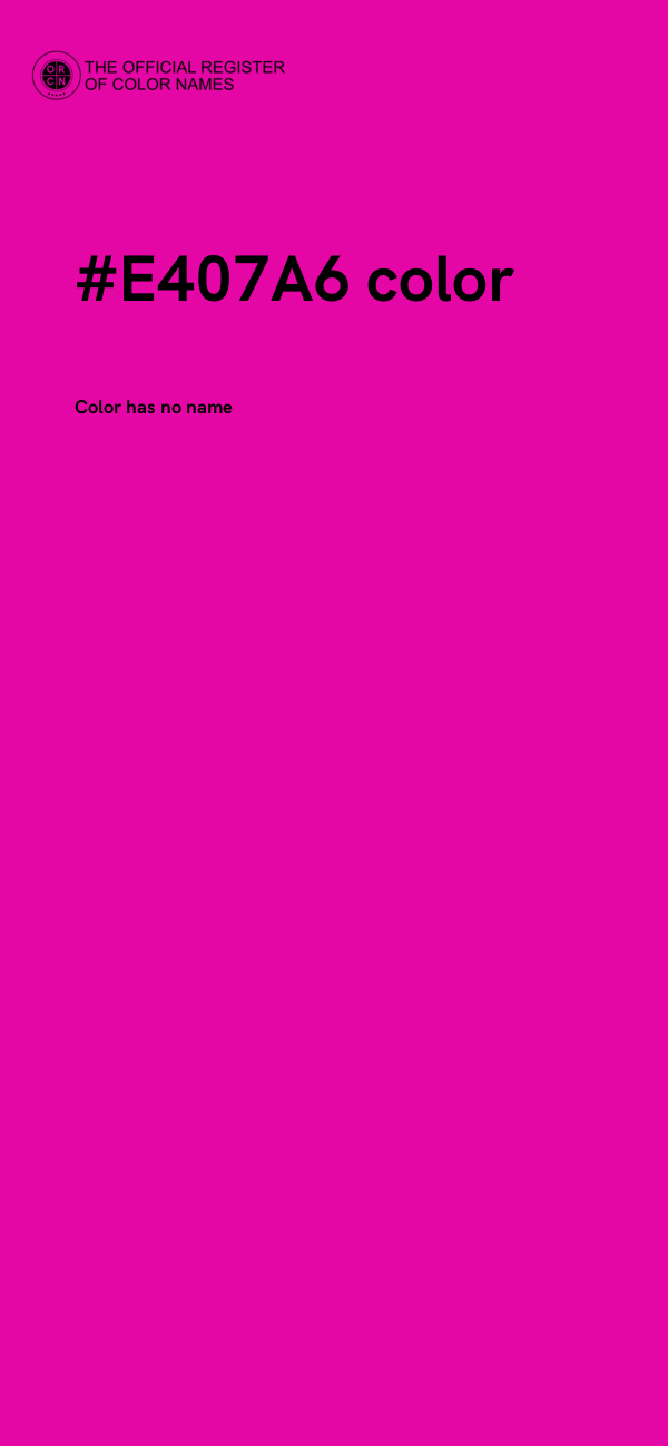 #E407A6 color image