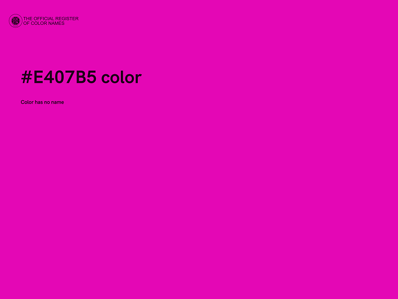 #E407B5 color image