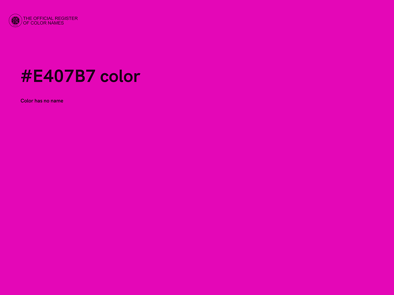 #E407B7 color image