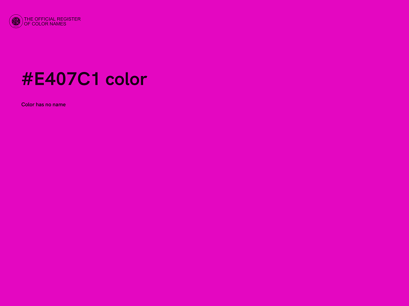 #E407C1 color image