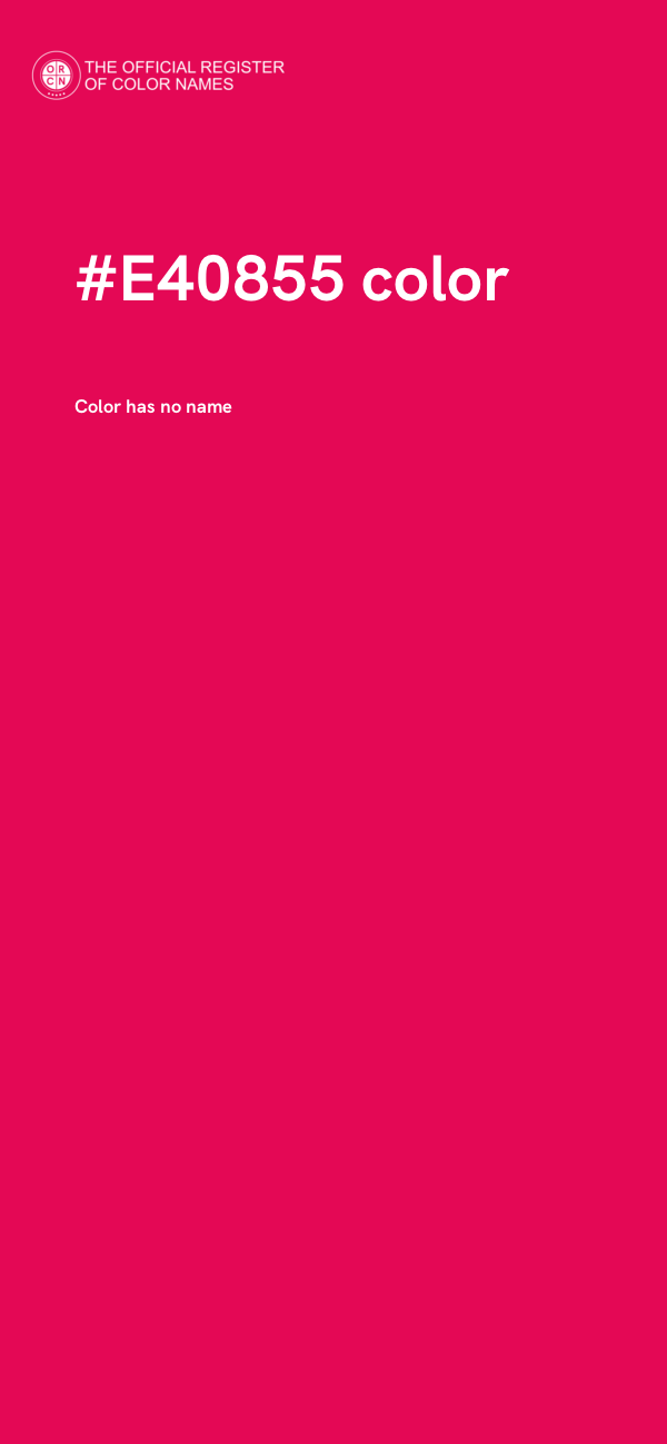 #E40855 color image
