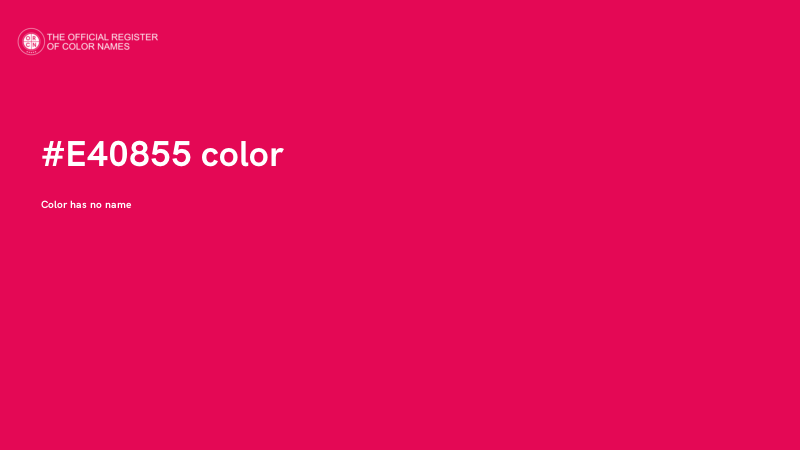 #E40855 color image