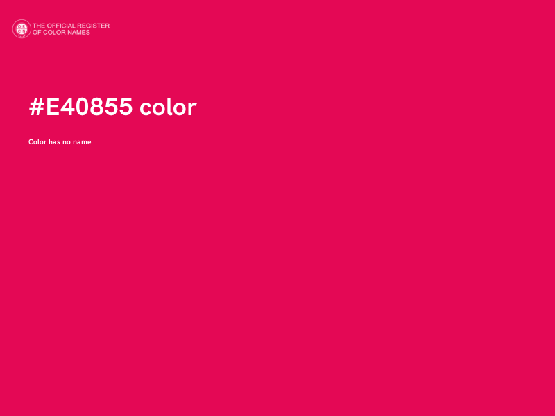 #E40855 color image