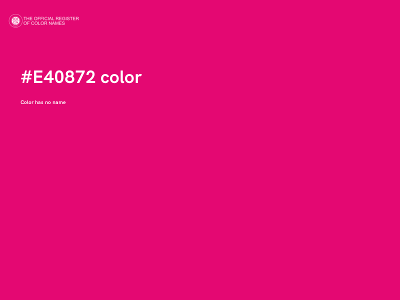 #E40872 color image