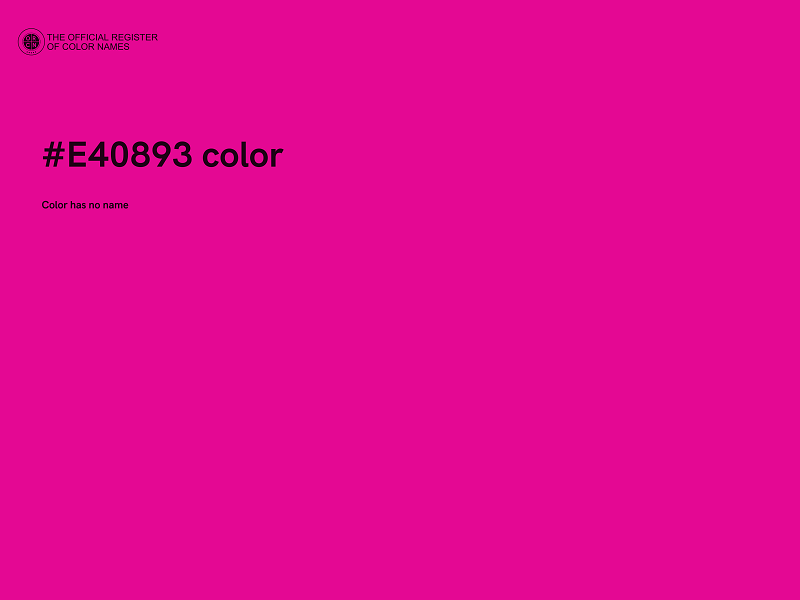 #E40893 color image