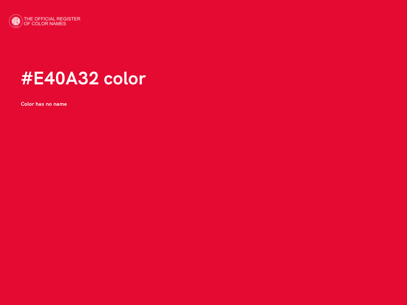 #E40A32 color image